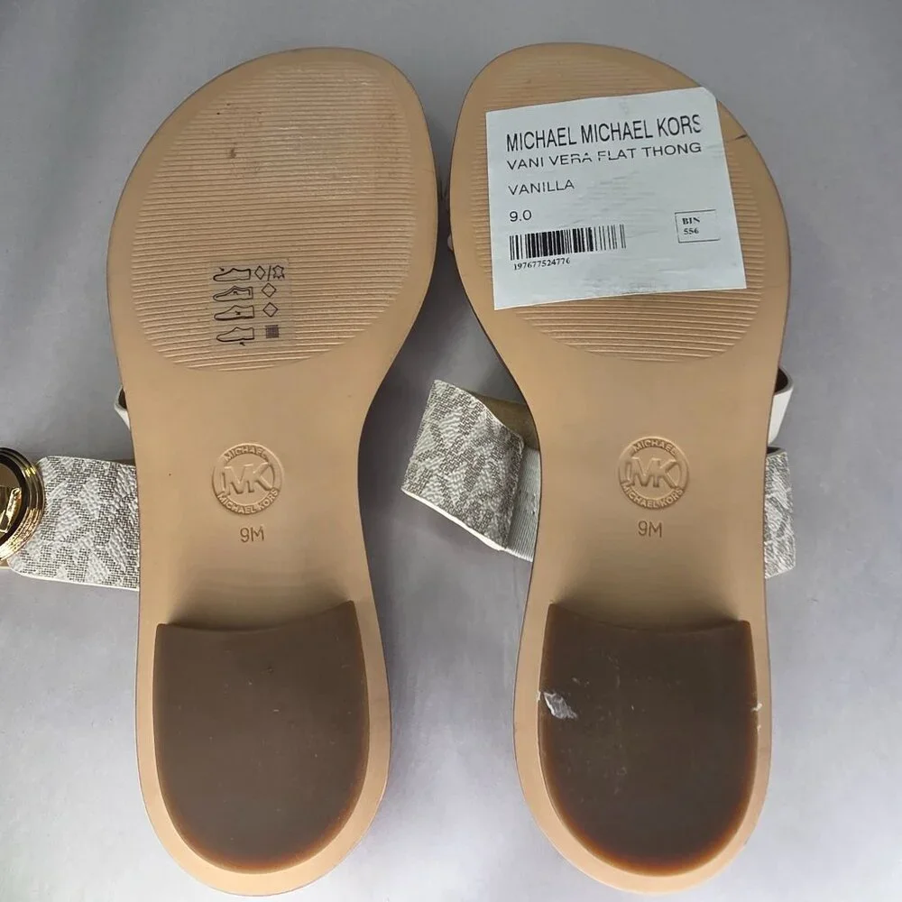 NWT Michael Kors MMK Vera Toe-Ring Slip-On Flat Sandals - Picture 5 of 7